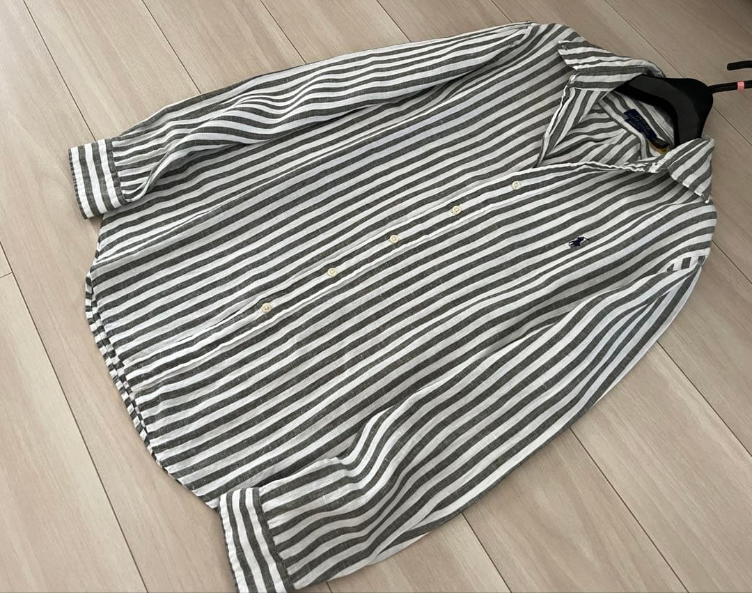 POLO RALPH LAUREN(ポロラルフローレン) リネンシャツ麻ボーダー