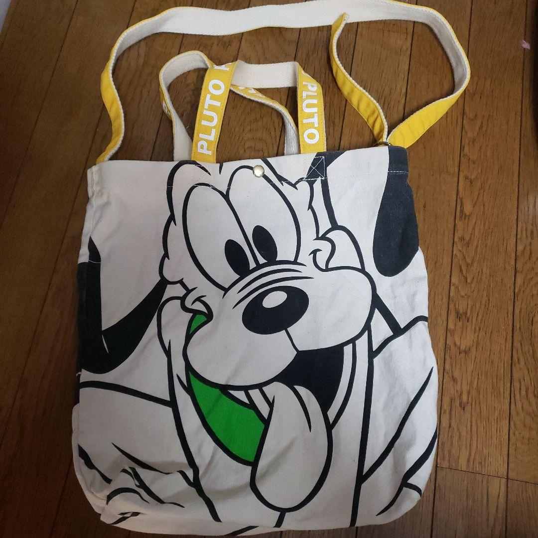 ディズニー プルート トートバッグ ショルダーバッグ お顔持ちトート