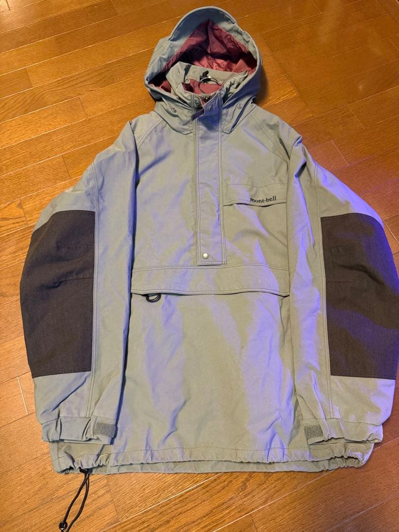 90s mont-bell モンベル アウター アノラックパーカー 緑 刺繍 - メルカリ