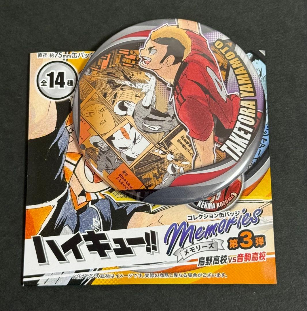 ハイキュー コレクション缶バッジ 第3弾 MEMORIES 烏野高校vs音駒高校