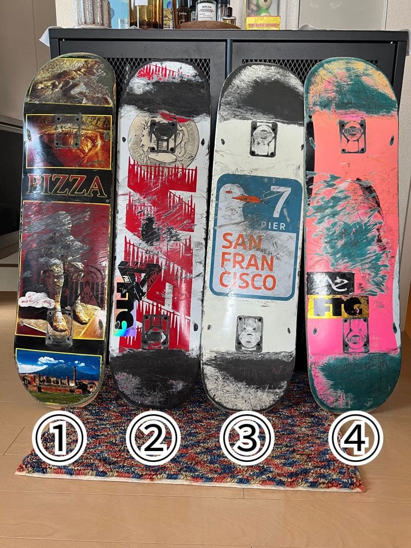 スケートボード　デッキセット 8枚
