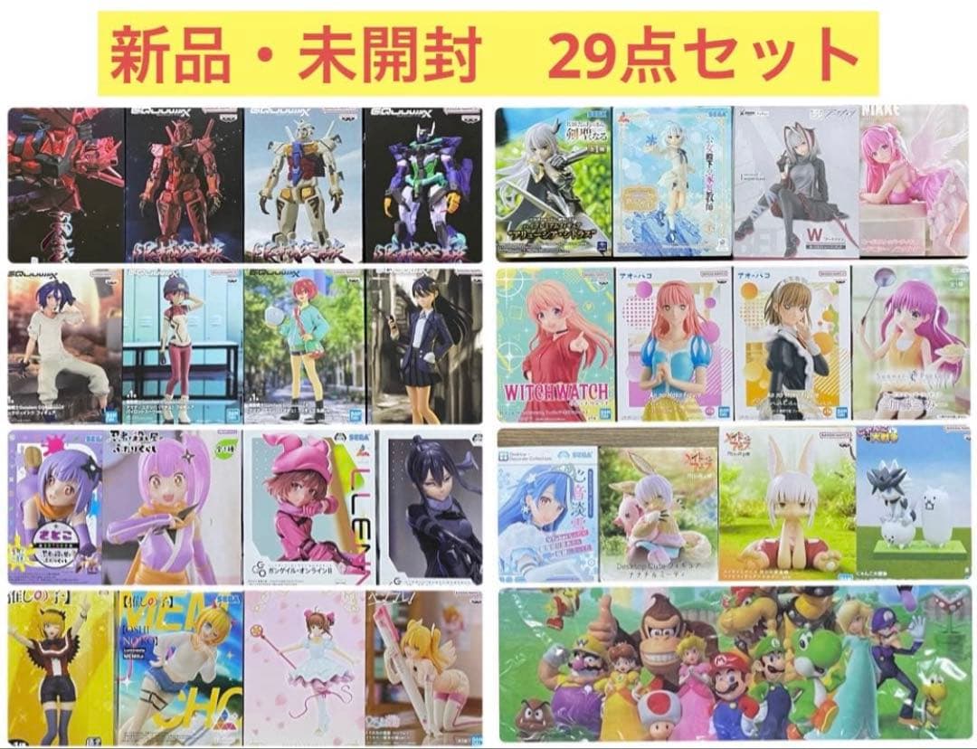 新品・未開封　アニメ　プライズ　フィギュア　29点まとめ売り Yahoo!オークション -「プライズフィギュアまとめ売り」の落札相場