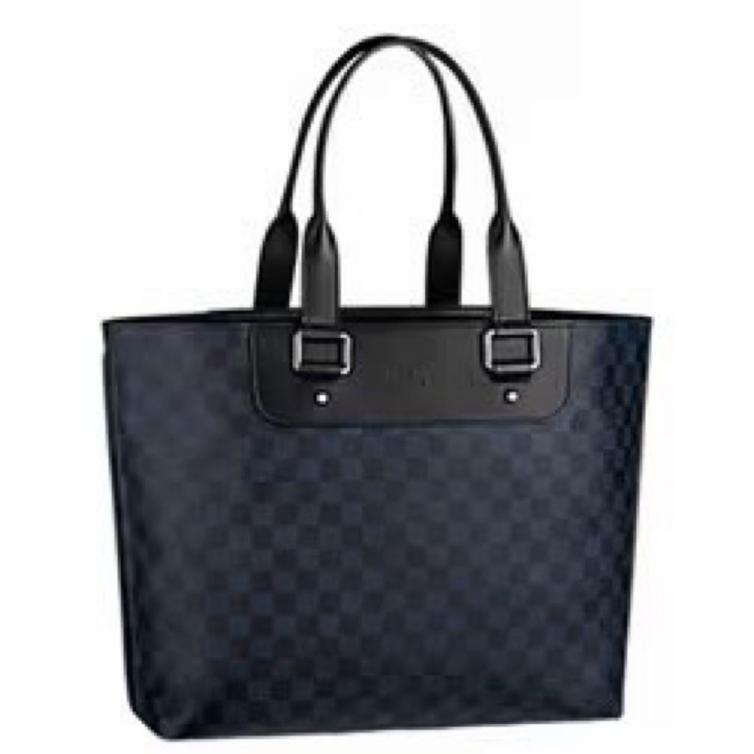 【美品】ルイヴィトン カバ ヴォワヤージュ ダミエ コバルト トートバッグ