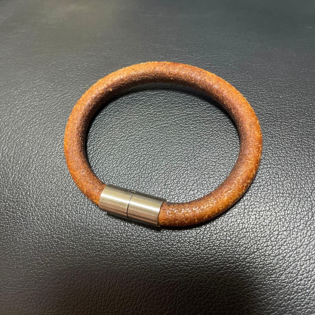HERMES エルメス IOTA イオタ レザーブレスレット 藤原ヒロシ - メルカリ