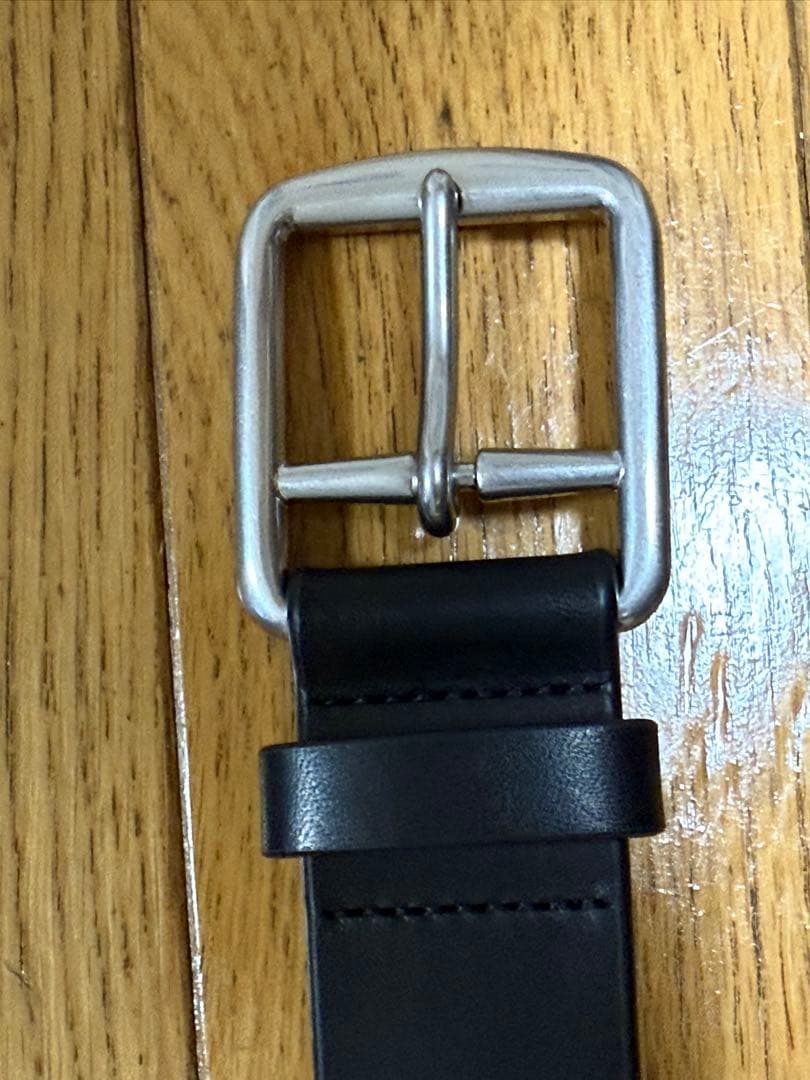 カカ　POLO RALPH LAUREN 黒 レザー ベルト 86
