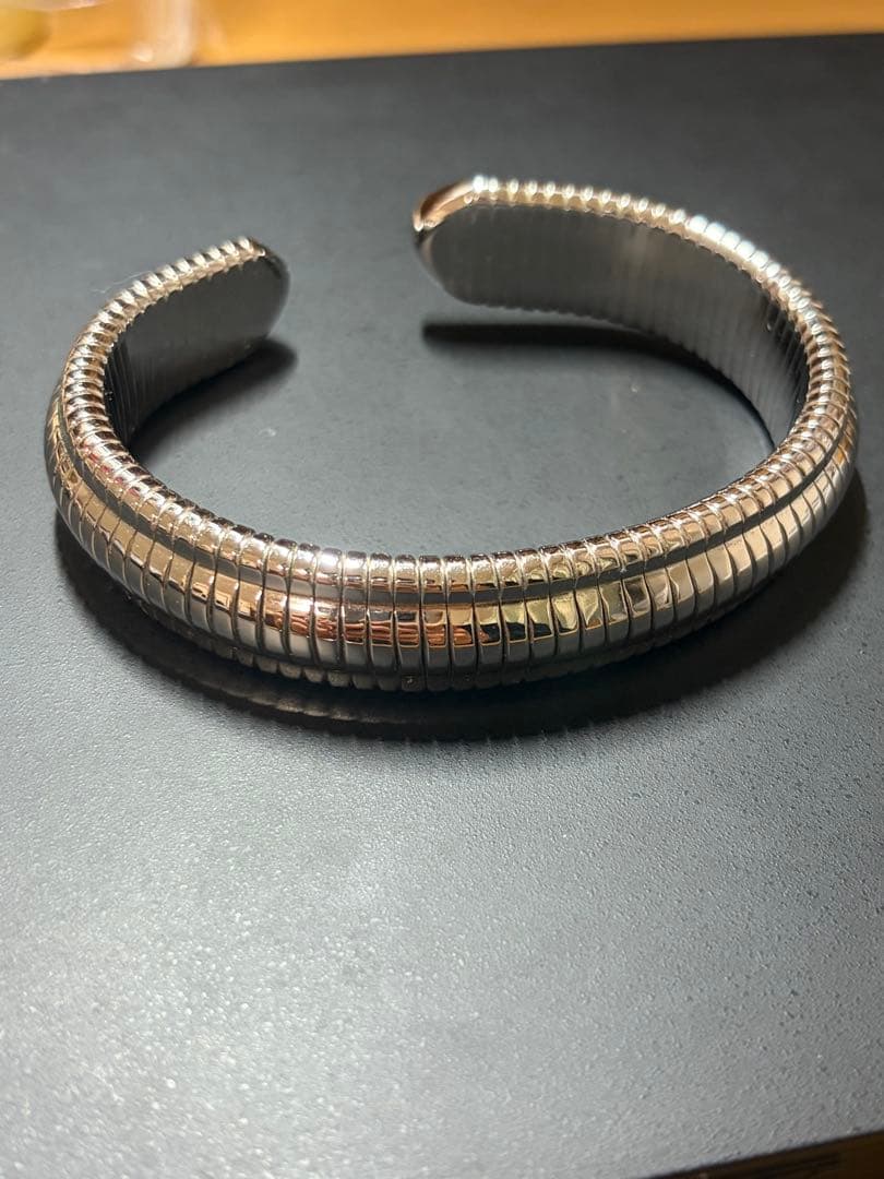 オルゴンリング バングル ブレスレット シルバー系 施術用