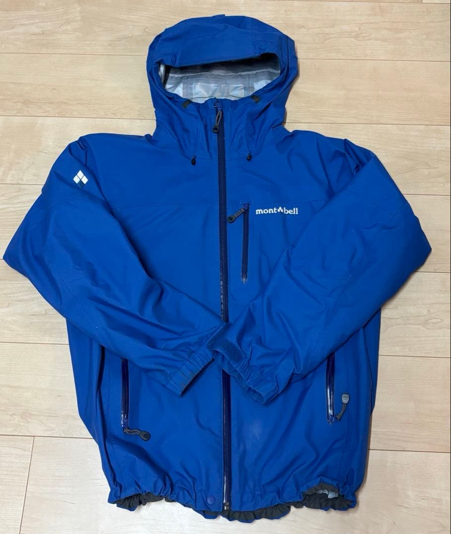 mont-bell 青 マウンテンパーカー モンベル mont-bell モンベル レインハイカー ジャケット Men's 男性用