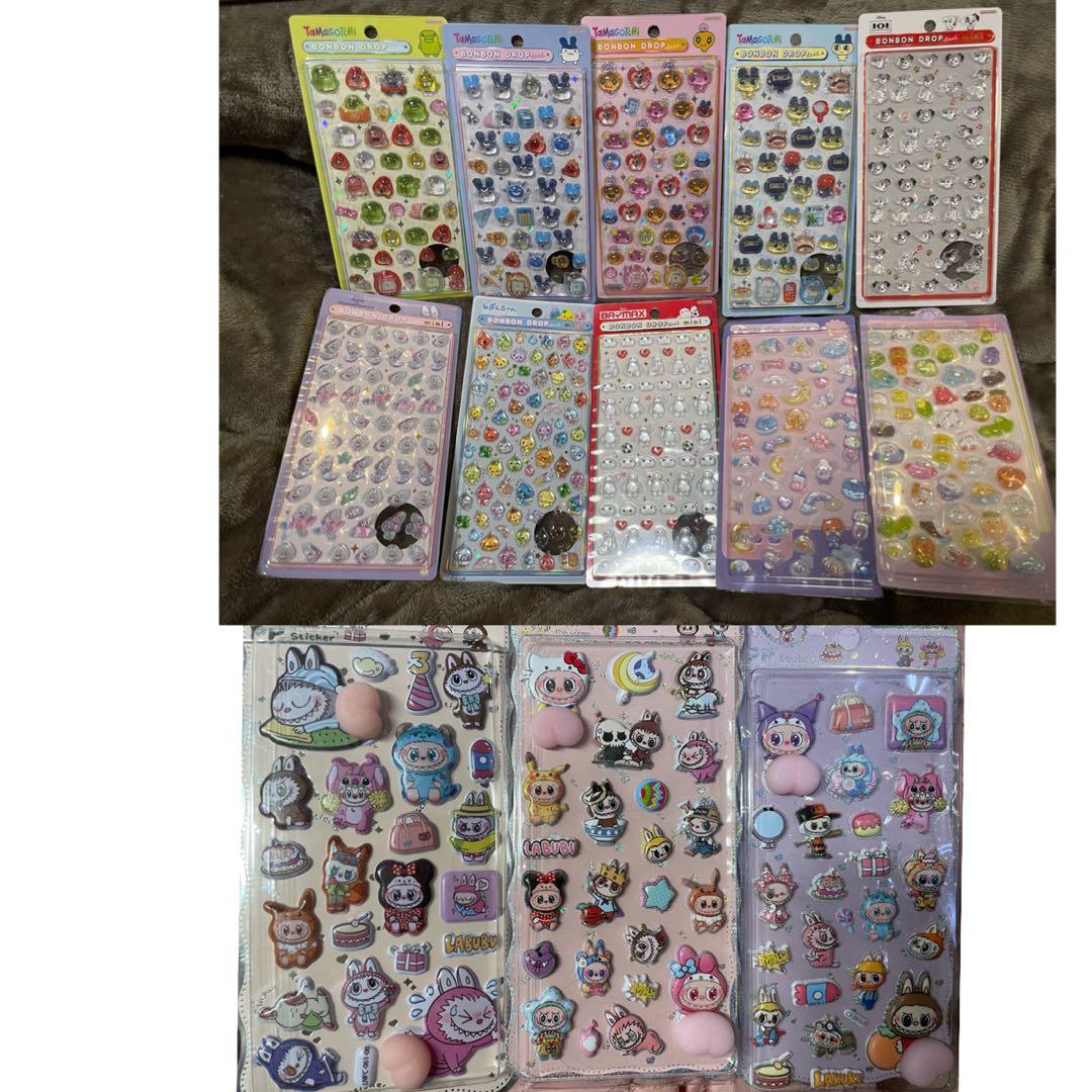 13枚　ボンボンドロップシール　正規　たまごっち 101 ベイマックス　しずく