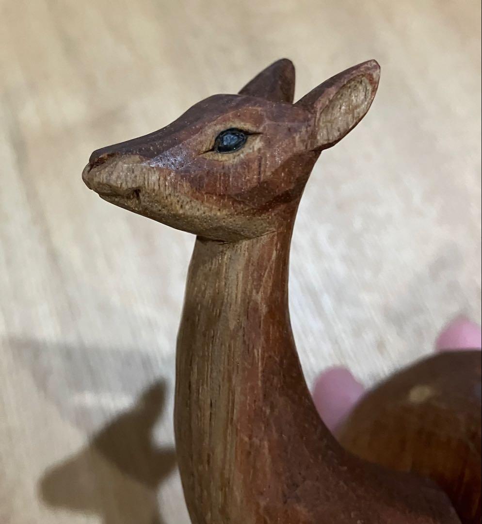 KIYATA キヤタ 木彫り鹿のフック