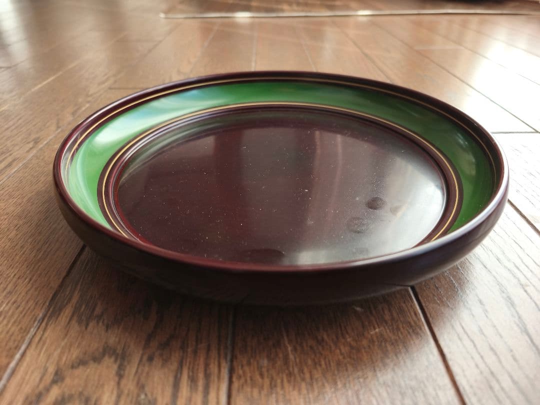 京漆器象彦 金緑線深盆 菓子鉢丸盆 溜 上質漆器工芸品Japan - メルカリ