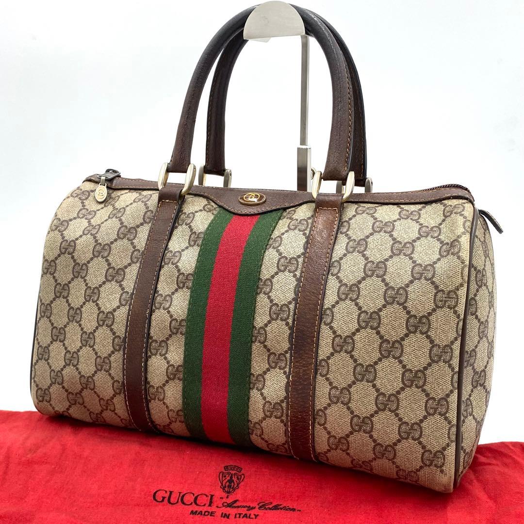 GUCCI✨ボストンバッグ GGスプリーム シェリーライン インターロッキング