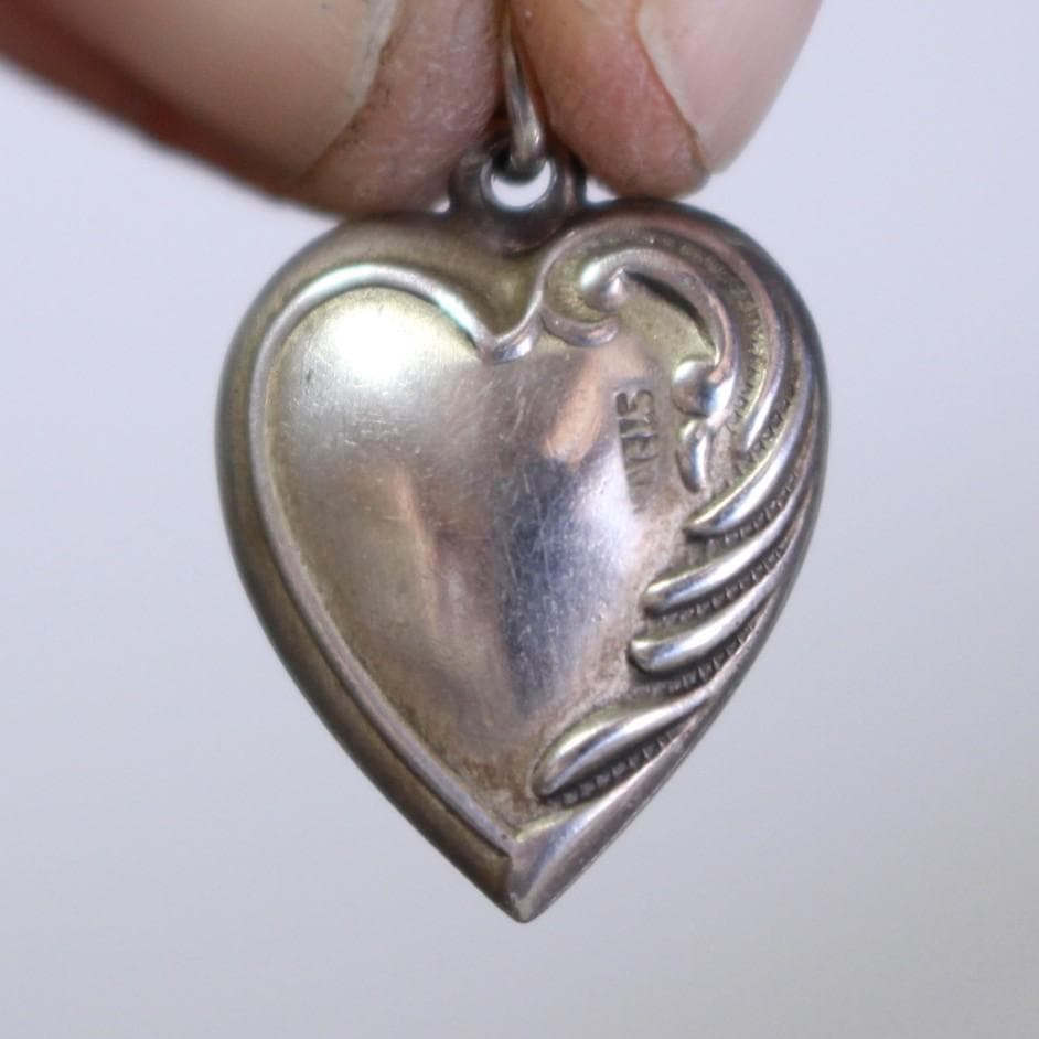 30s スウィートハートジュエリー 波 スクロール アールデコ ピュア