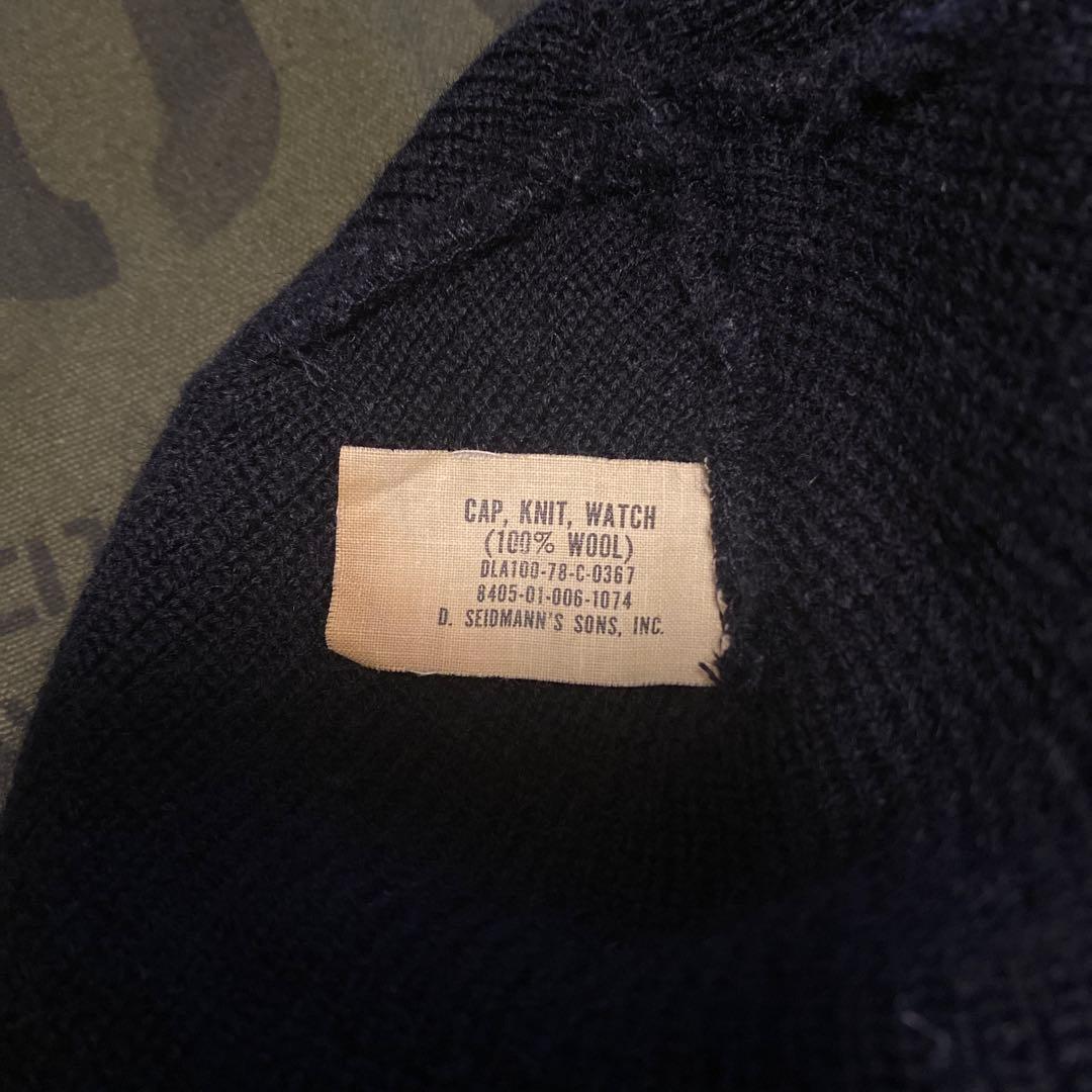 米軍 CAP,KNIT,WATCH ニットキャップ ワッチキャップ 70年代 - メルカリ