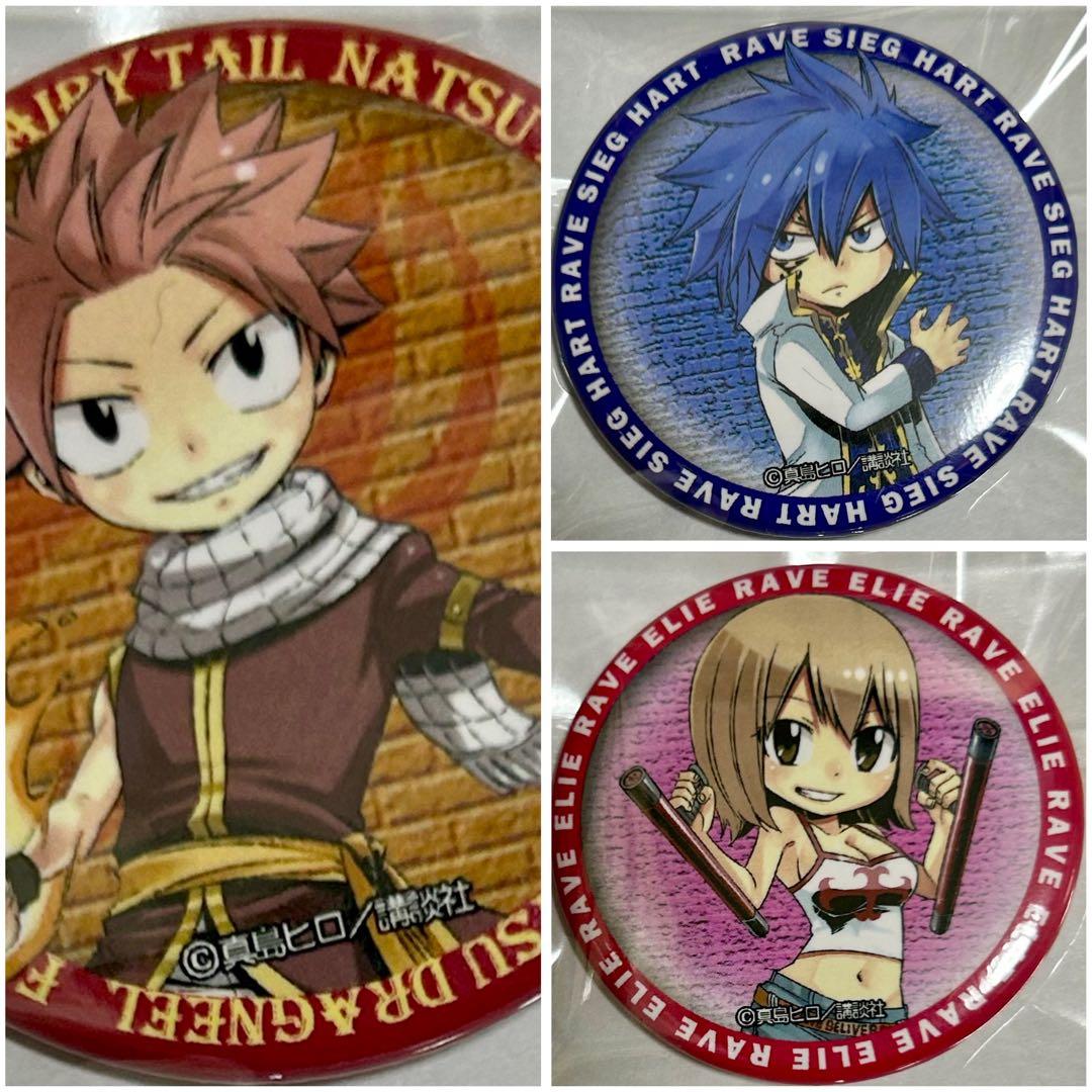 FAIRYTAIL RAVE 真島ヒロ原画展 缶バッジ エリー ジーク ナツ - メルカリ