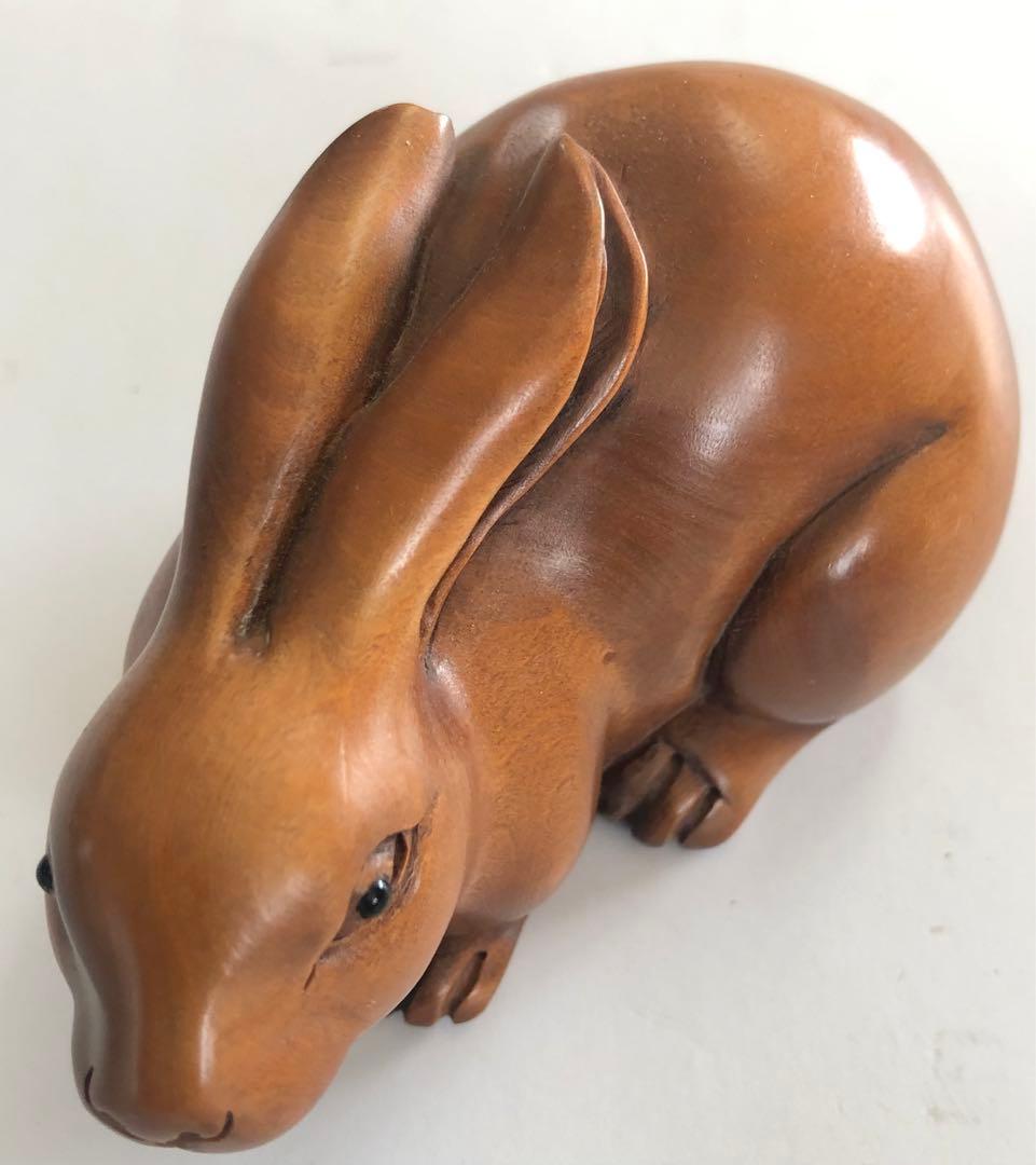 ウサギ、兎、月うさぎ、アンティークオブジェインテリア手作り十二支