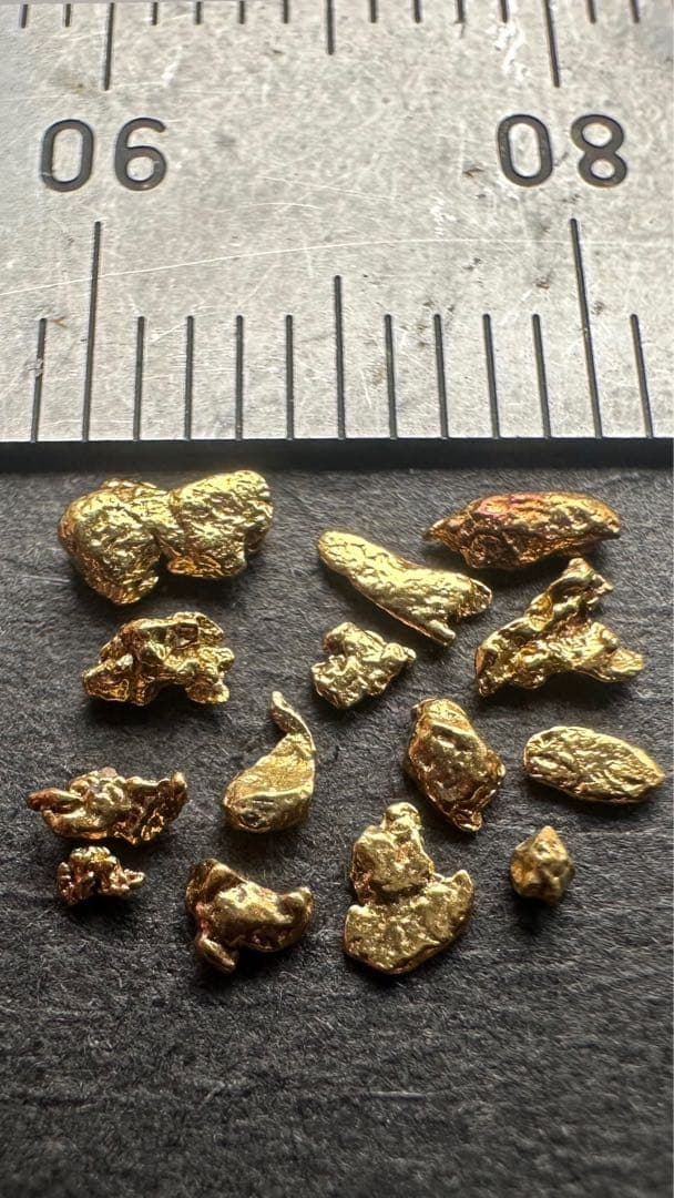 砂金　小粒中粒セット NITTO SEKKO 砂利サンプル 【合計700円クーポン付】【最大4種類