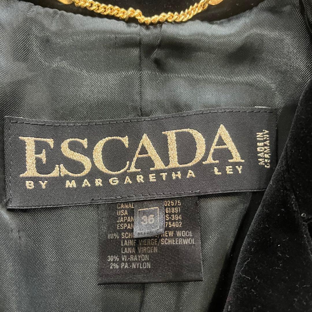 escada エスカーダ 千鳥格子 ウールジャケット サイズ36 - メルカリ