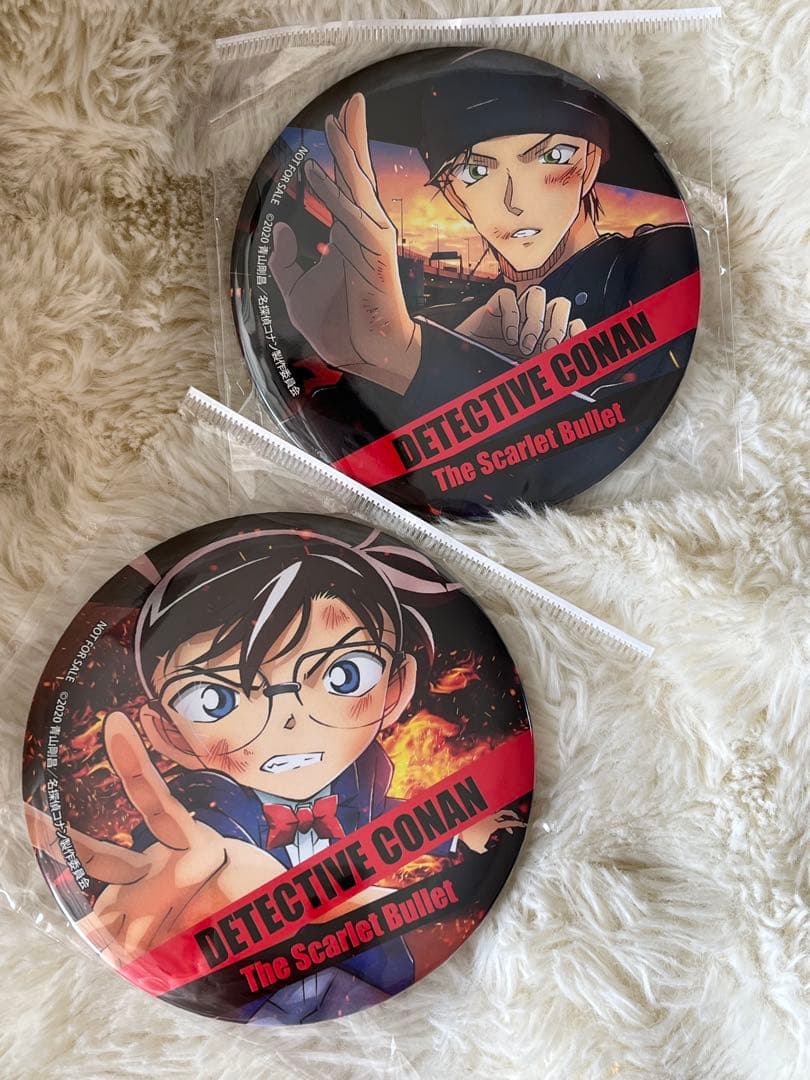 美品】名探偵コナン緋色の弾丸 Amazon特典 缶バッジ｜赤井秀一 コナン