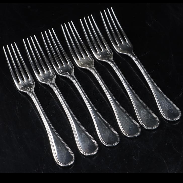 Y2711-3 クリストフル パール シリーズ テーブルフォーク 6本セット