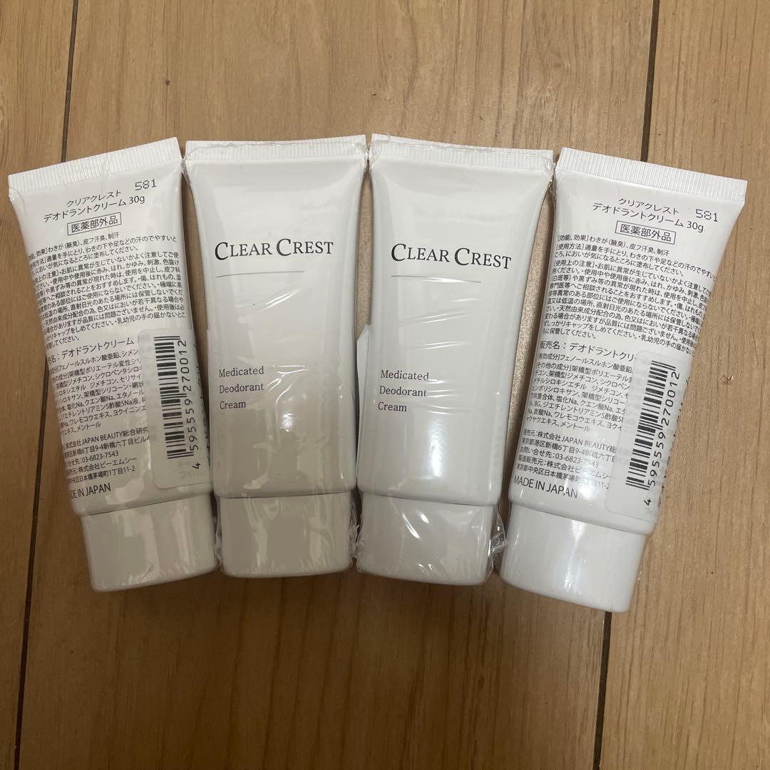 dn5862 CLEAR CREST（クリアクレスト） デオドラントクリームx4