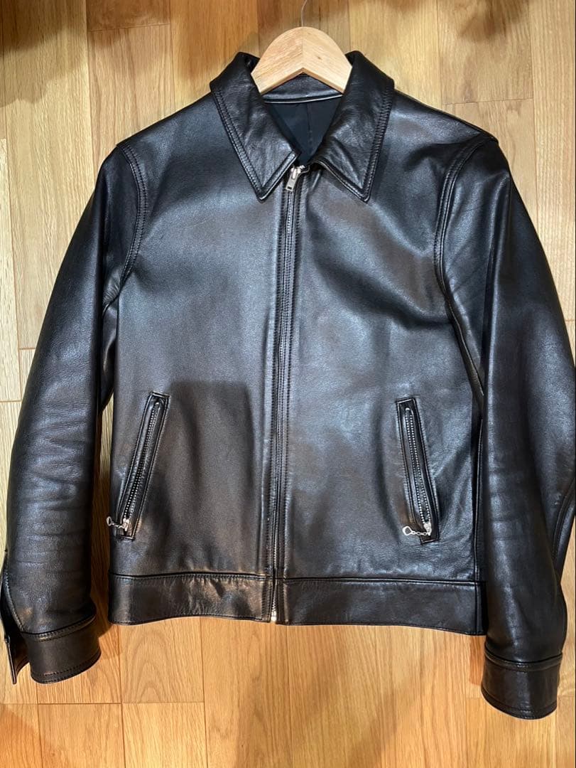 WACKO MARIA ブラック レザージャケット　シングル　ワコマリア