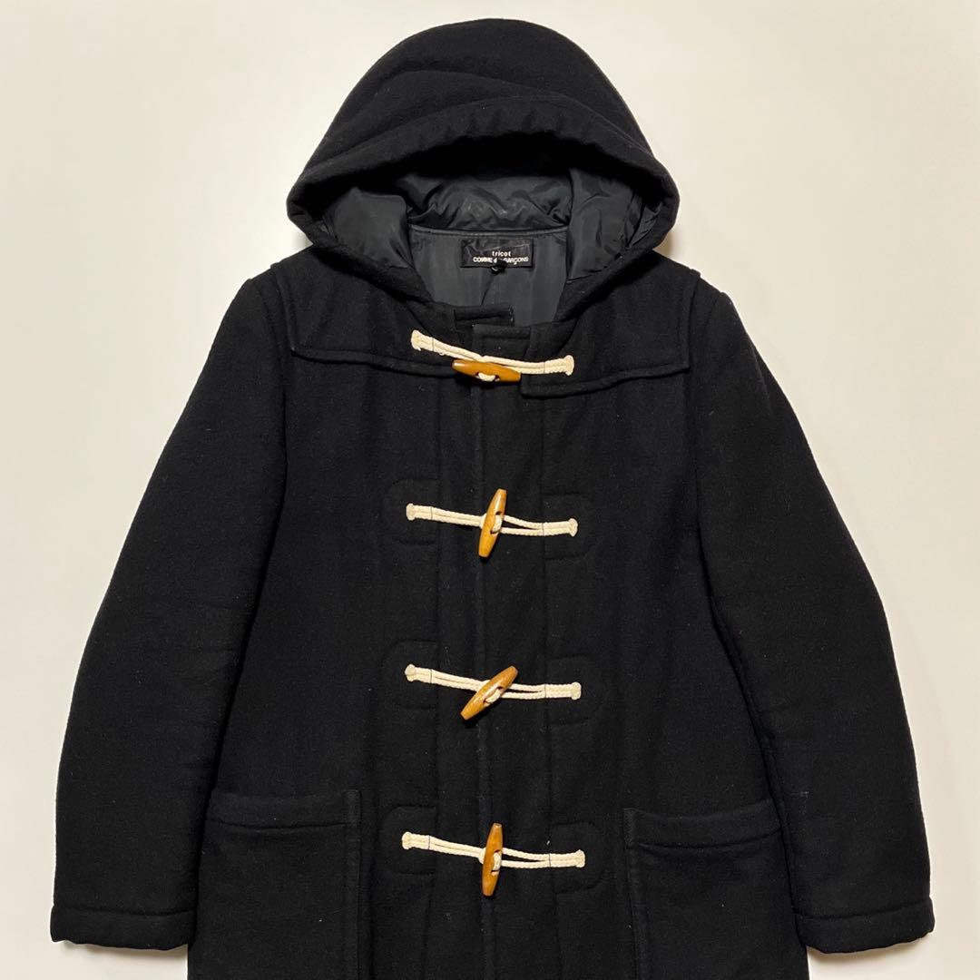 tricot COMME des GARÇONS ダッフルコート ブラック S