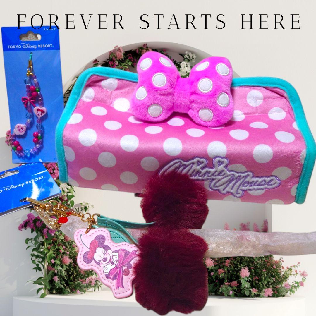 ディズニーリゾート ミニーマウス ティッシュボックスカバー、スマホアクセサリー等