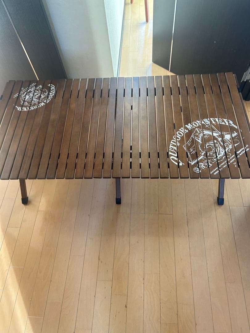 ハイランダーロールウッドテーブル　アウトドアモンスター