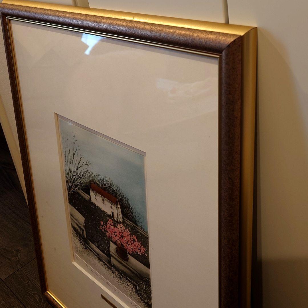 アナピア・アントニーニ カラーエッチング 銅版画 直筆サイン入り