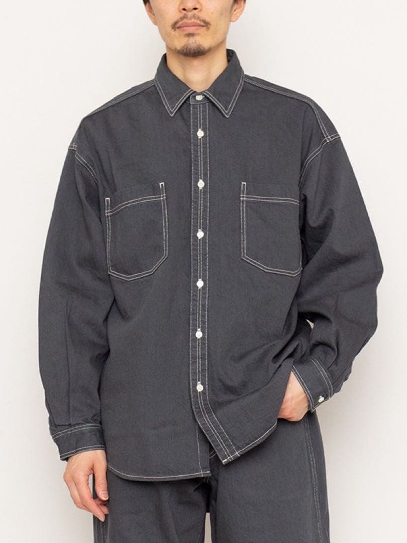 トップス Graphpaper Denime Regular Collar Shirt