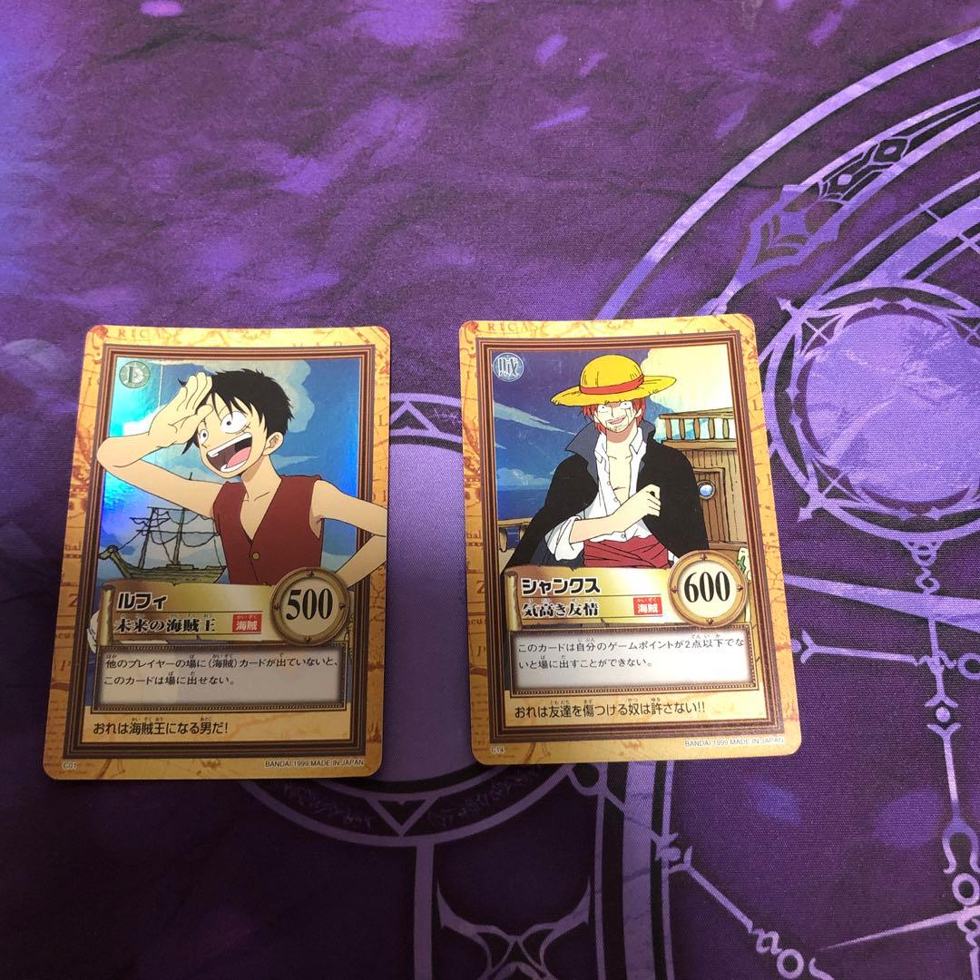 ONE PIECE ワンピースカードダス ルフィ シャンクス - メルカリ