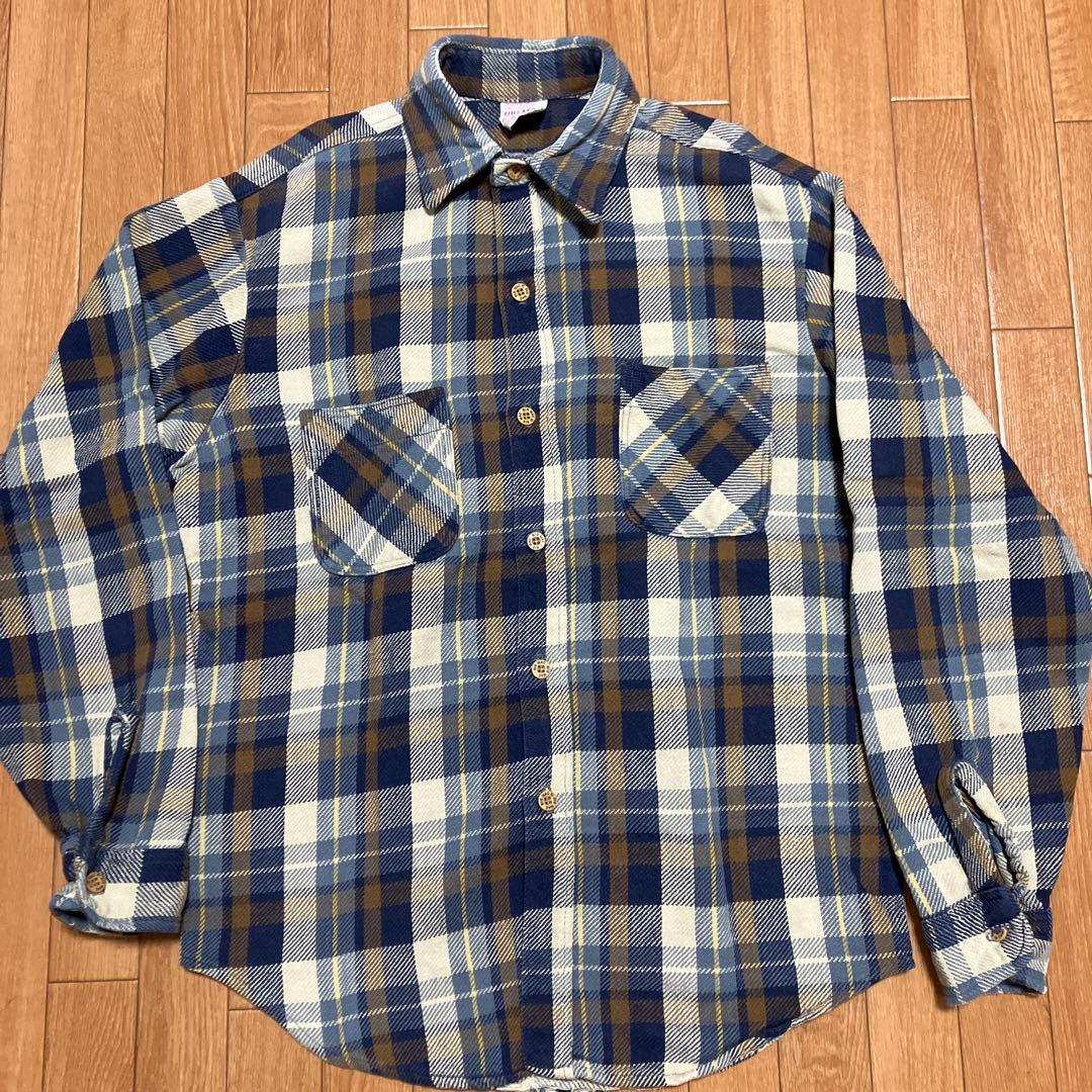 BIG MAC JCPenny ネルシャツ USA製 f*i様 70sビッグマックBIG MACフランネルシャツJCペニーUSAアメリ