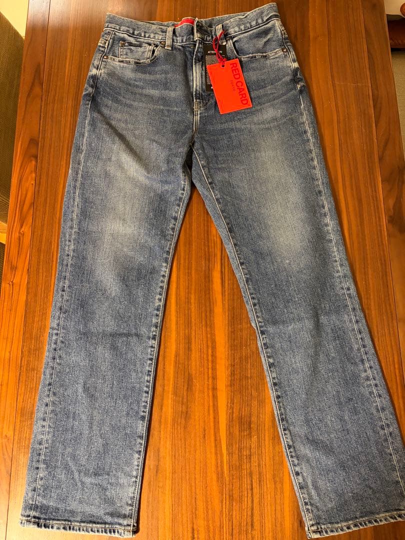 RED CARD ブルーストレートデニム 新品タグ付き