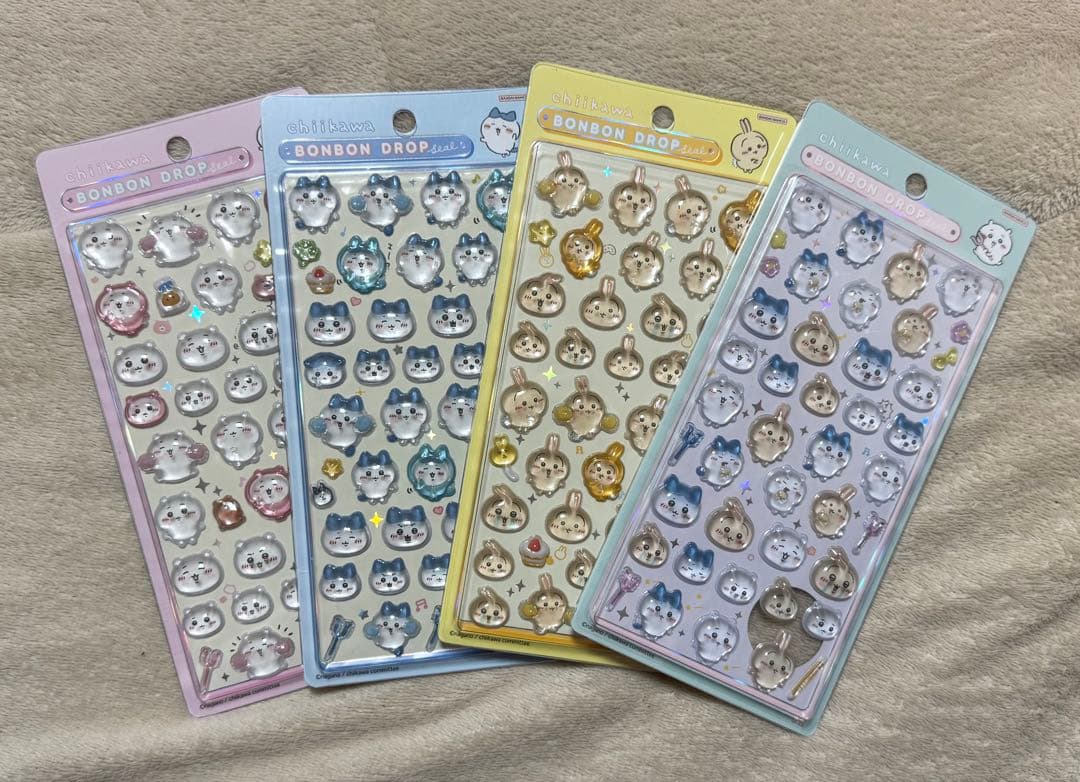 正規品　ちいかわ　ボンボンドロップシール　4種セット　8〜15