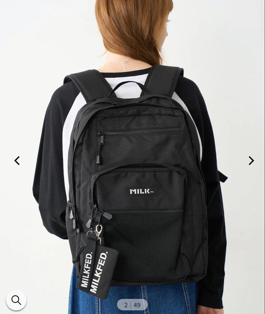 バッグ MILKFED. W ZIP BACKPACK MILKFED. 定番】W ZIP BACKPACK MILKFED. – calif（カリフ）公式サイト