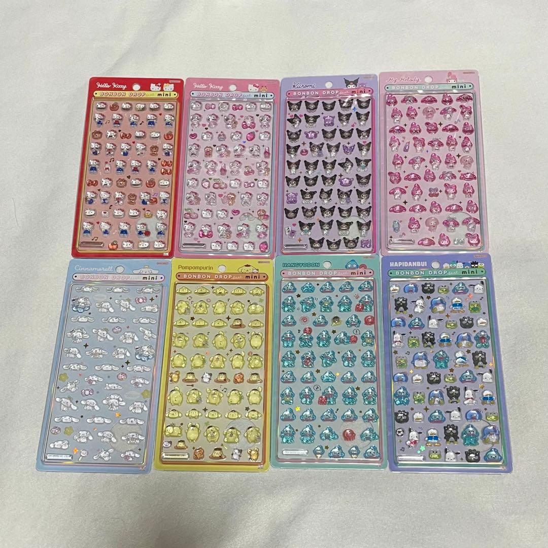 c*︎様 正規品　ボンボンドロップシールミニ　サンリオ8シートセット