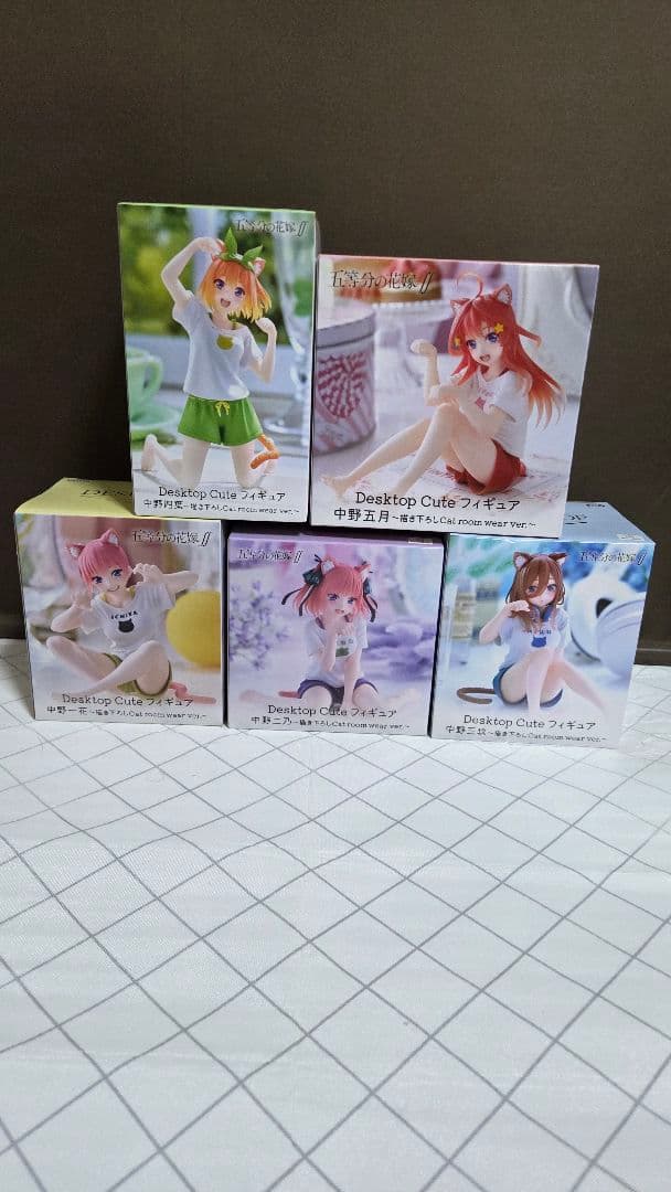 五等分の花嫁フィギュアDesktop Cute ・一花・二乃・三玖・四葉・五月