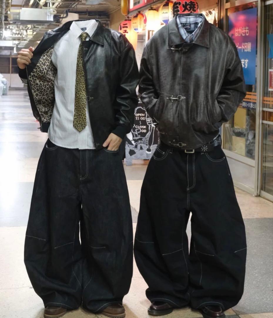 どこかの猫好き様専用 ベルベット レザージャケット ブラウン - メルカリ