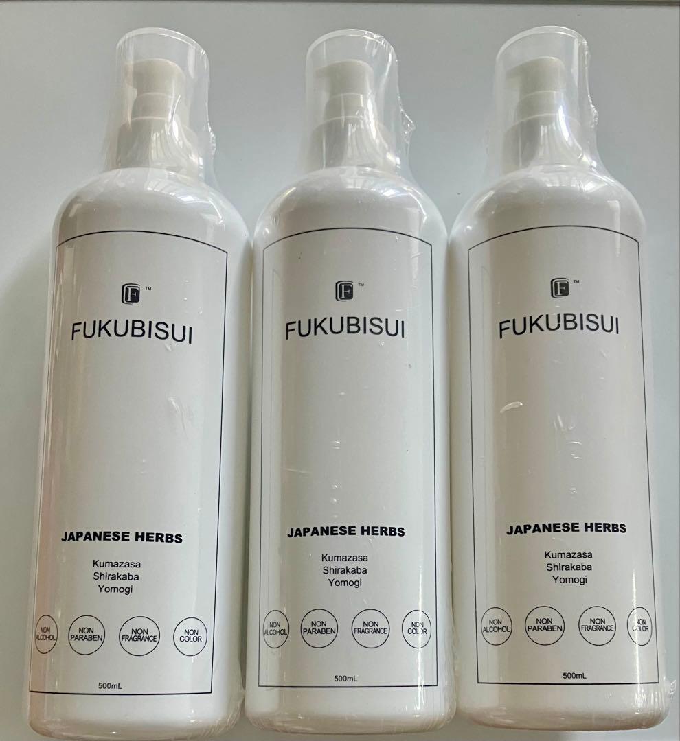 FUKUBISUI 福美水 顔・からだ用化粧水 500ml ３本セット