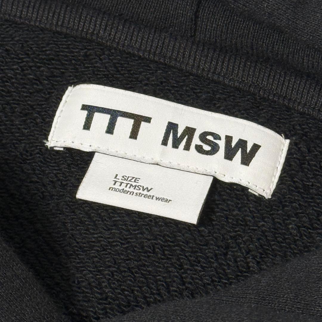 定価2.4万】TTT-MSW COLLEGE LOGO フーディ ブラック L - メルカリ