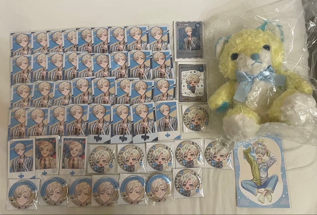 オリエンス2周年チェキ風カード 缶バッジ 緋八マナ NIJIベア ポストカード