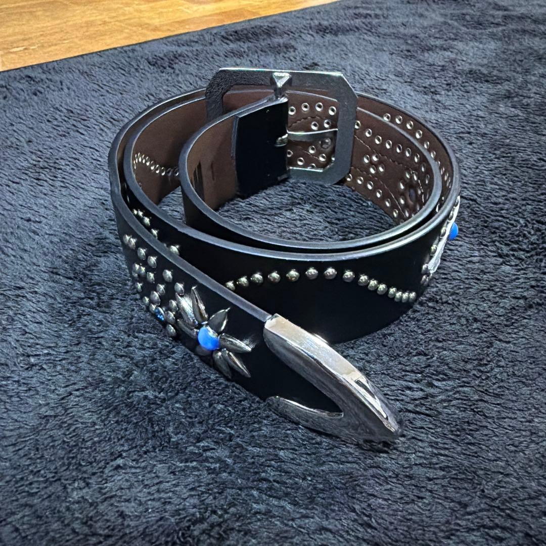 K*様 abraham スタッズベルト Sky 26ー30W