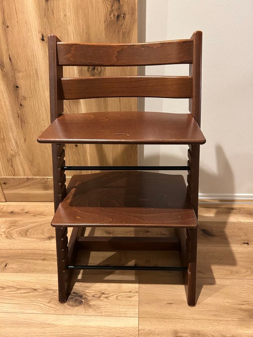 ストッケトリップトラップ　シルアル5 ウォールナットブラウン　延長グライダー付