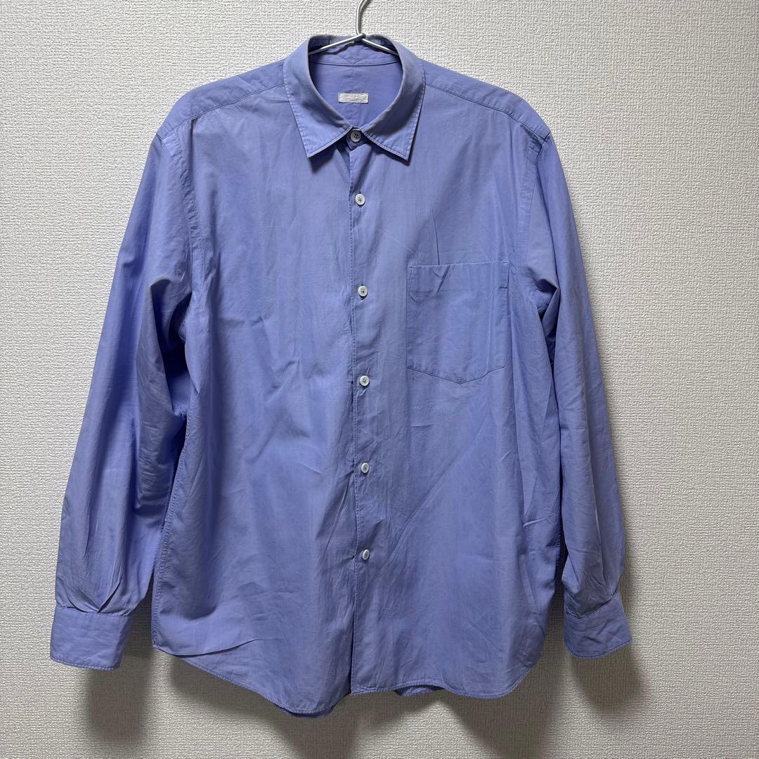 COMOLI シャツ　サイズ1 サックスブルー