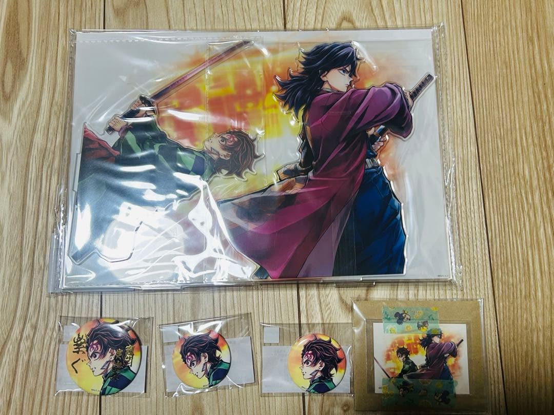 鬼滅の刃 C106 くじ「炭治郎と義勇」 A賞 「繋ぐ」ビッグアクリルスタンド