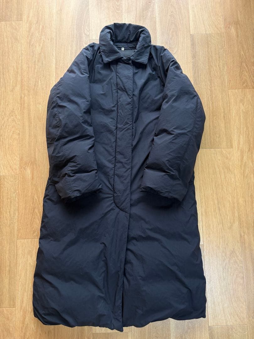 無印MUJILaboブラック ロングダウンコート