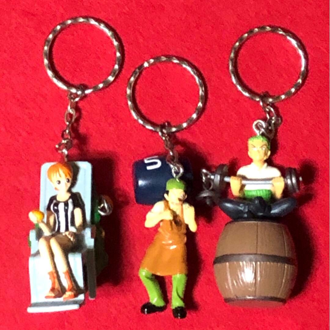 ワンピース フィギュア キーホルダー ゾロ ナミ ウソップ 2004年 希少