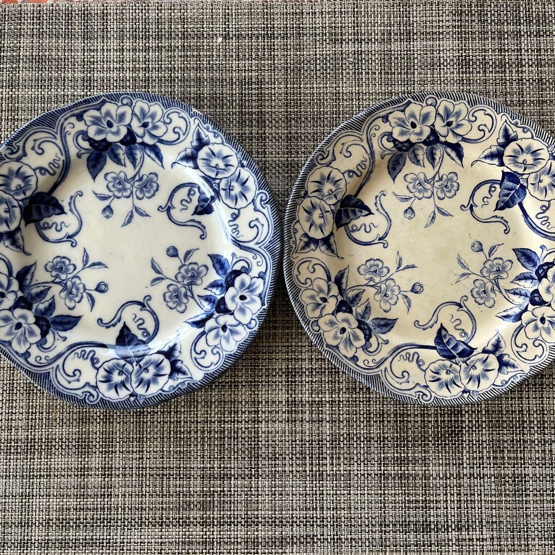 【ray 】クレイユモントロー　FLORAシリーズ　プレート2枚セット 2枚あり！クレイユモントロー窯FLORAシリーズ平皿（直径19.5cm