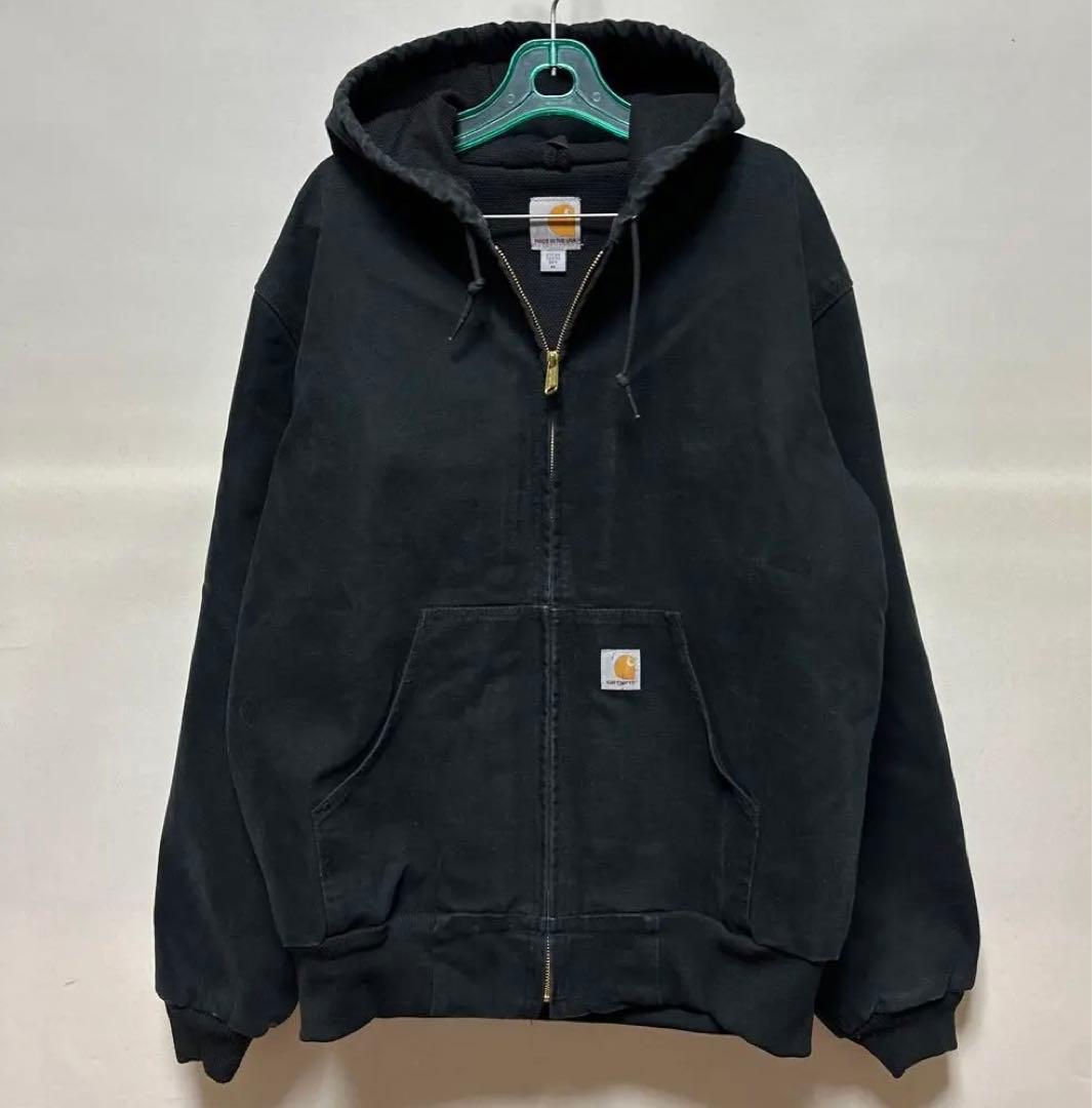 【USA製】carhartt アクティブジャケット carhartt USA カーハート アクティブジャケット ダック ブラウン M