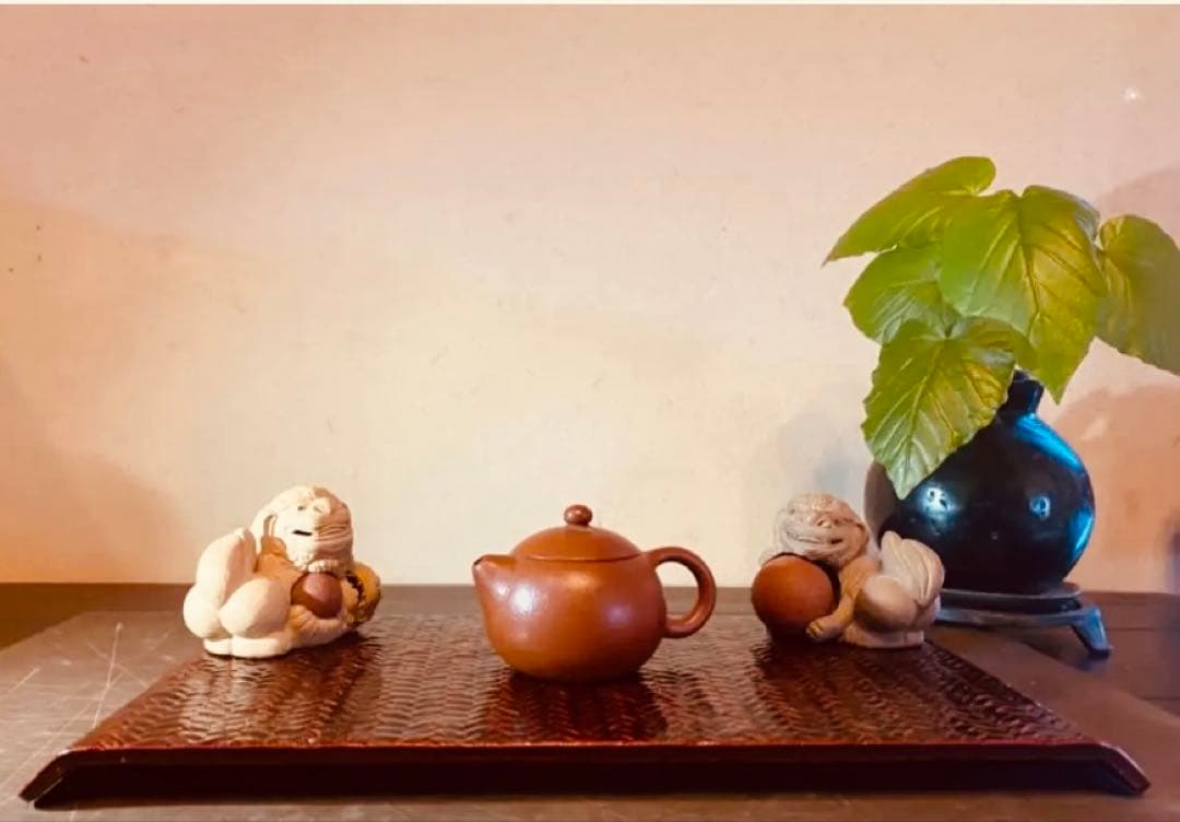 レア　美品　台形久留米籃胎(らんたい)漆器　付属 ・箸・箸置き・合計２１点セット